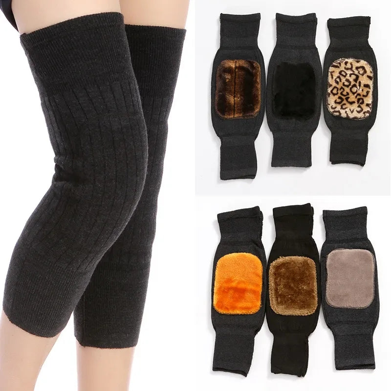 Warm Wool Knee Pads – Knee Support & Protector for Winter