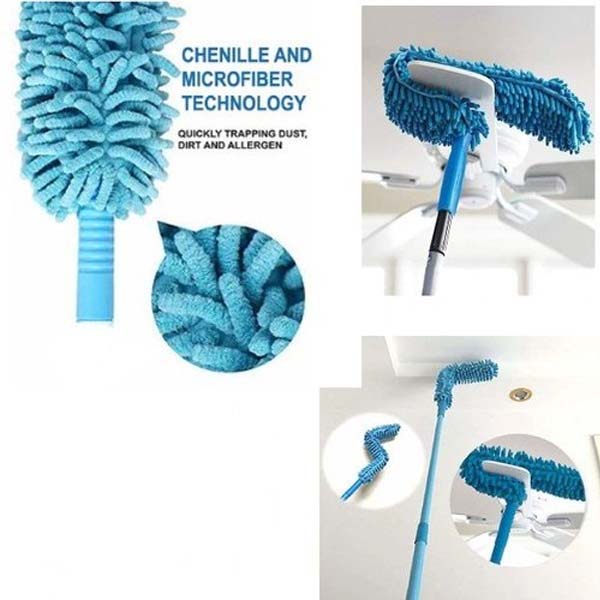 Flexible Fan Duster – Long Handle Microfiber Cleaner