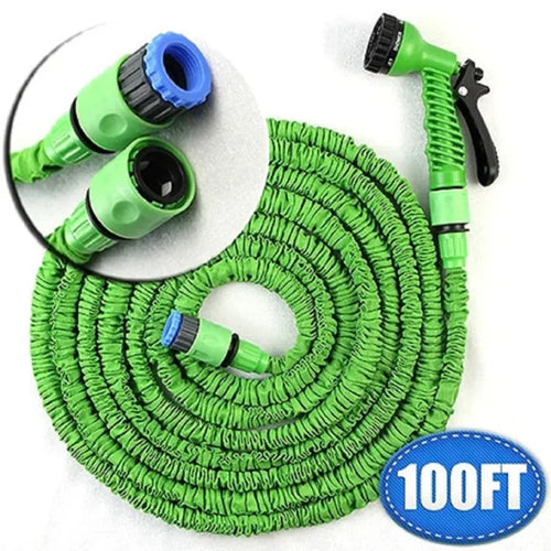 100ft Expandable Flexible Magic Water Hose Pipe with Spray Nozzle | 30M Lightweight Garden Hose