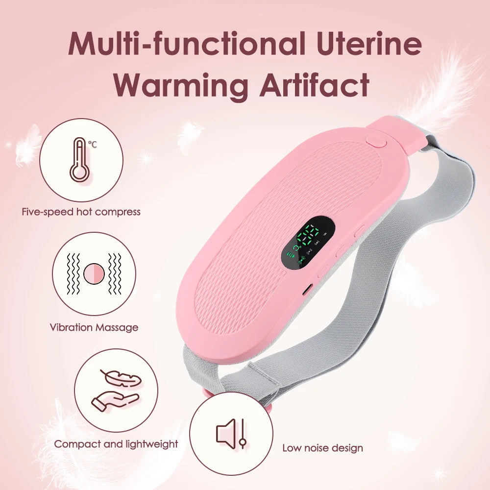 Electric Heating Pad for Period Pain Relief – Portable Cramp Relief Belt for Women