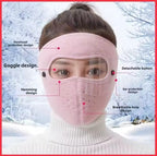 Full Face Mask with Anti-Fog Goggles | Breathable Masks (Random Color)