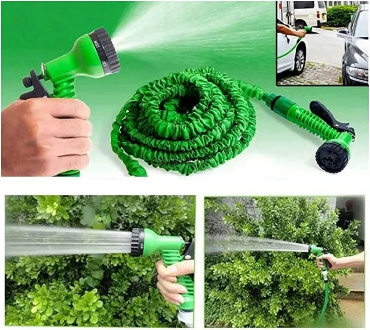 100ft Expandable Flexible Magic Water Hose Pipe with Spray Nozzle | 30M Lightweight Garden Hose