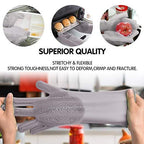Dishwashing Gloves with Scrubber – Reusable Silicone Cleaning Gloves