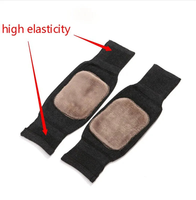 Warm Wool Knee Pads – Knee Support & Protector for Winter