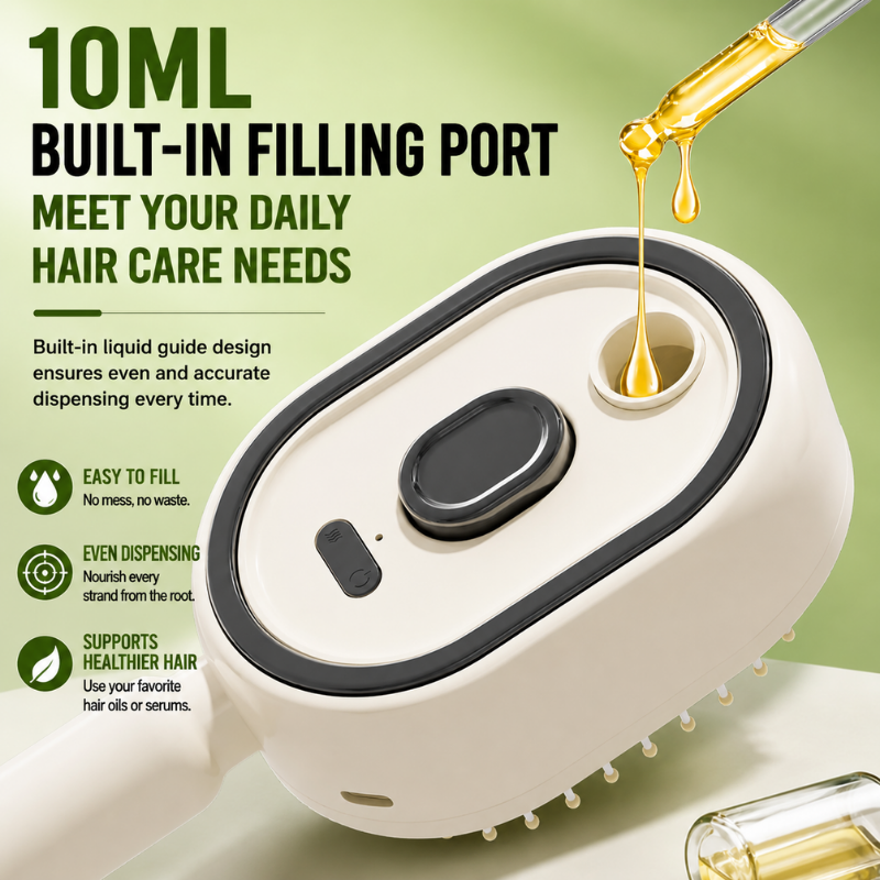 MassageMist™ Hair Brush - RedLight Therapy