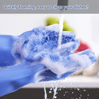 Dishwashing Gloves with Scrubber – Reusable Silicone Cleaning Gloves