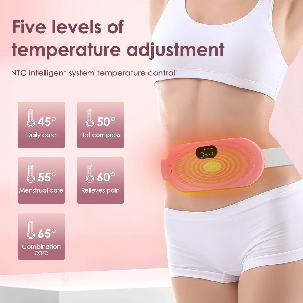 Electric Heating Pad for Period Pain Relief – Portable Cramp Relief Belt for Women