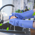 Dishwashing Gloves with Scrubber – Reusable Silicone Cleaning Gloves