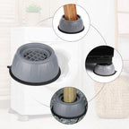 Anti-Vibration Pads for Washing Machine – Set of 4 Non-Slip Rubber