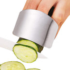 Stainless Steel Finger Guard  – Adjustable Kitchen Knife Protector for Safe Slicing