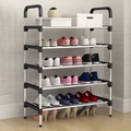 Stainless Steel Shoe Rack – 5 Tiers Heavyweight Shoe Stand & Organizer