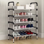 Stainless Steel Shoe Rack – 5 Tiers Heavyweight Shoe Stand & Organizer
