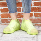 Reusable Non‑Slip Pink Silicone Shoe Covers – Waterproof, Foldable Overshoes (Large)