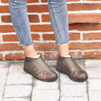 Reusable Non‑Slip Pink Silicone Shoe Covers – Waterproof, Foldable Overshoes (Large)