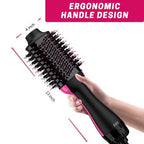 One-Step Hair Dryer Brush – Hot Air Styler, Volumizer, Straightener & Curler in One