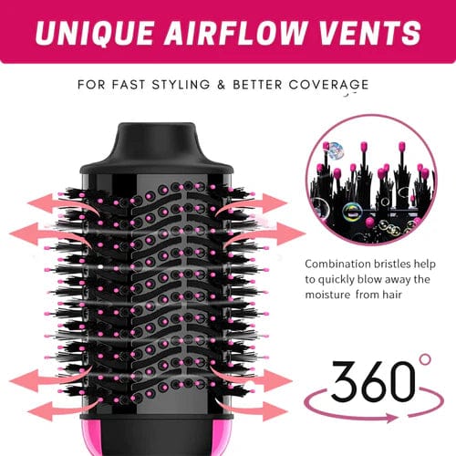 One-Step Hair Dryer Brush – Hot Air Styler, Volumizer, Straightener & Curler in One