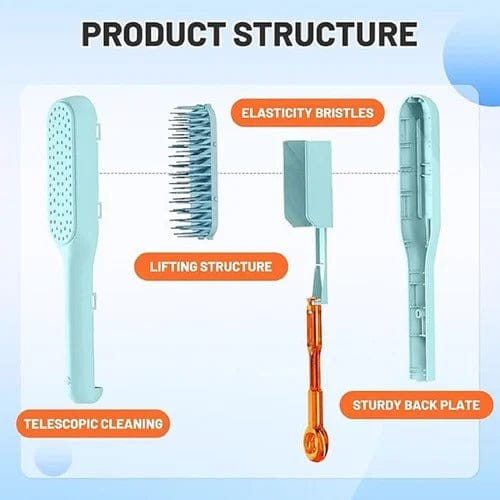Self-Cleaning Hair Brush – One-Click Comb for Easy, Gentle Styling