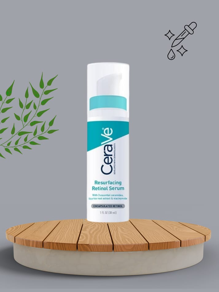 CERAVE 4-in-1 Skincare Kit | Cleanser, Night Cream, Retinol Serum & Sunscreen