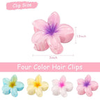 POOKIE Flower Hair Claw Clips – Pack of 2 (Random Colours)