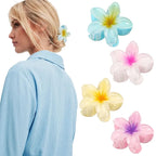 POOKIE Flower Hair Claw Clips – Pack of 2 (Random Colours)
