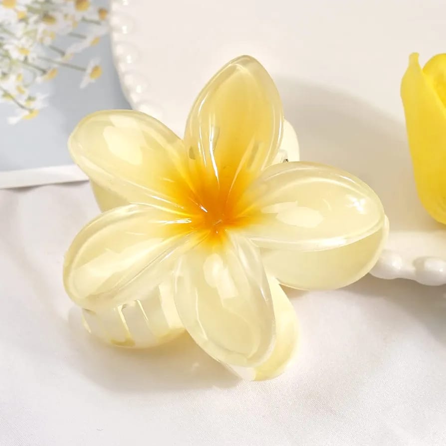 POOKIE Flower Hair Claw Clips – Pack of 2 (Random Colours)