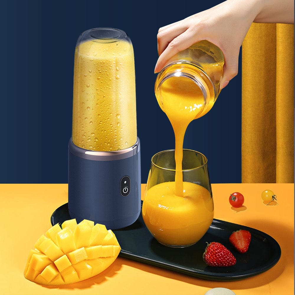 Portable Electric Juicer Cup – 300ML Smoothie Blender with Stainless Steel Blades