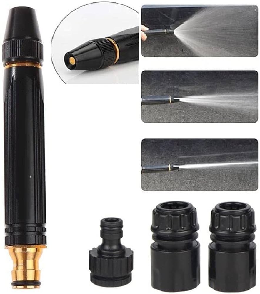 High Pressure Water Spray Nozzle – Gun for Car, Bike Cleaning & Gardening