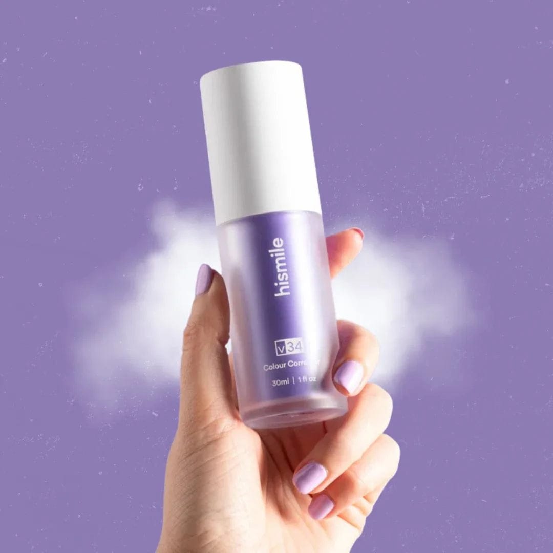 Hismile V34 Purple Color Corrector Serum – Advanced Teeth Whitening Toothpaste