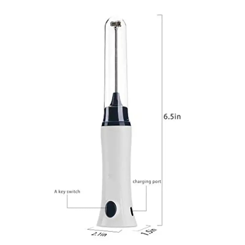 Rechargeable Coffee Beater – 3-Speed Adjustable Electric Frother & Whisk