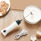 Rechargeable Coffee Beater – 3-Speed Adjustable Electric Frother & Whisk