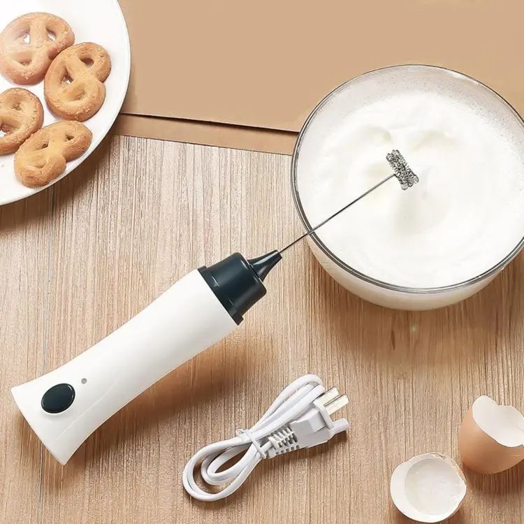 Rechargeable Coffee Beater – 3-Speed Adjustable Electric Frother & Whisk