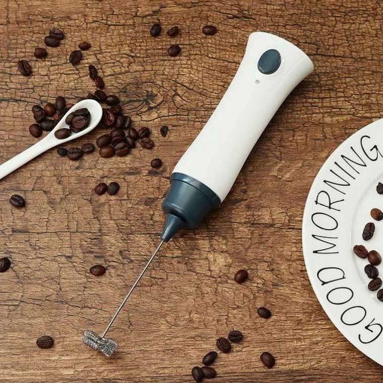 Rechargeable Coffee Beater – 3-Speed Adjustable Electric Frother & Whisk