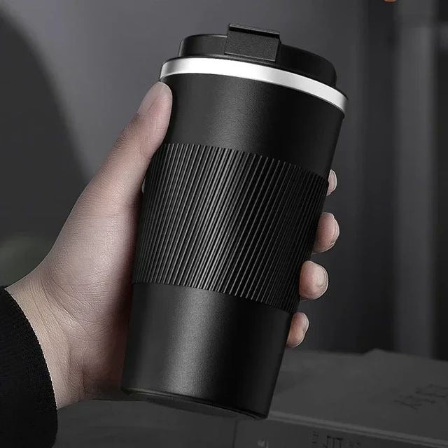 Spill-Proof Travel Mug – 12oz of Pure Coffee Power, Hot or Iced