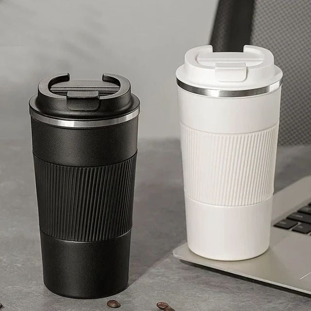 Spill-Proof Travel Mug – 12oz of Pure Coffee Power, Hot or Iced