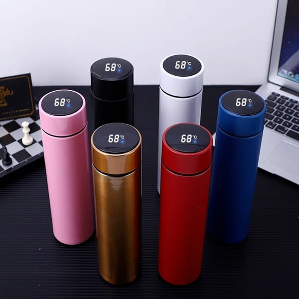Smart LED Temperature Water Bottle – 500ml Stainless Steel Vacuum Flask with Display