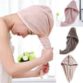 Magic Suction Hair-Dry Cap Towel – Quick-Dry Microfiber Turban Wrap