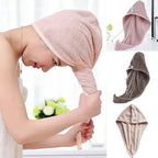 Magic Suction Hair-Dry Cap Towel – Quick-Dry Microfiber Turban Wrap