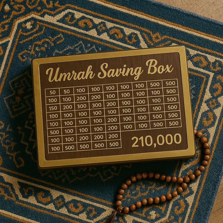 Umrah Savings Box – Islamic Coin Bank for Daily Charity & Travel Savings