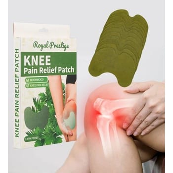 Herbal Knee Pain Relief Patches – 12pcs Self-Adhesive Herbal Patches for Fast Relief