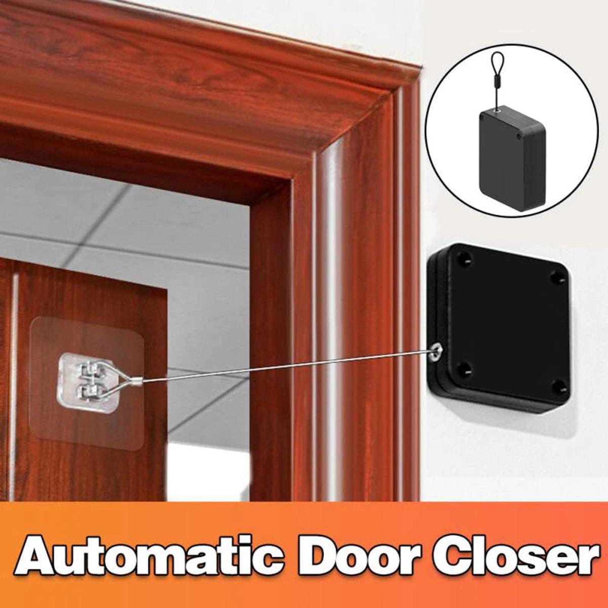 Multifunctional Automatic Door Closer | Easy Install for Home & Office