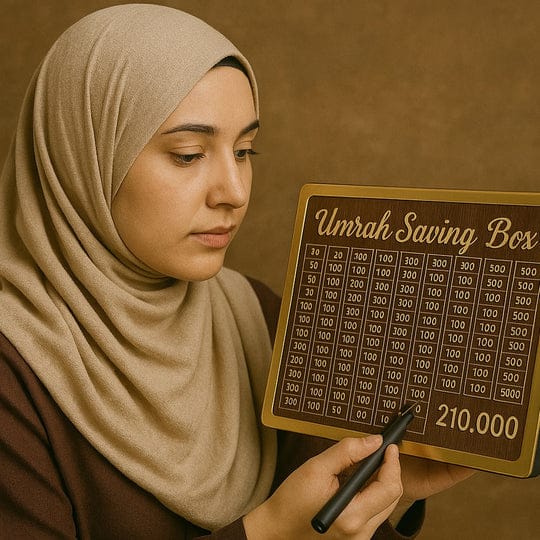 Umrah Savings Box – Islamic Coin Bank for Daily Charity & Travel Savings