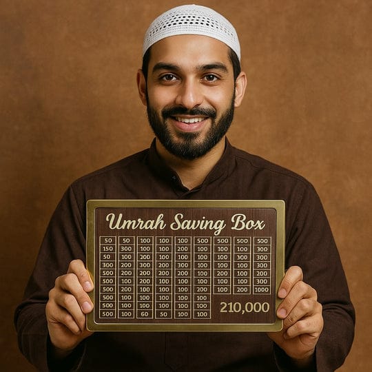 Umrah Savings Box – Islamic Coin Bank for Daily Charity & Travel Savings
