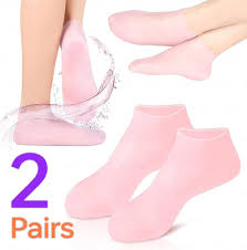 Silicone Socks for Women & Men | Full Foot Gel Heel Socks | Moisturizing Foot Protector for Heel Pain