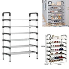 Stainless Steel Shoe Rack – 5 Tiers Heavyweight Shoe Stand & Organizer