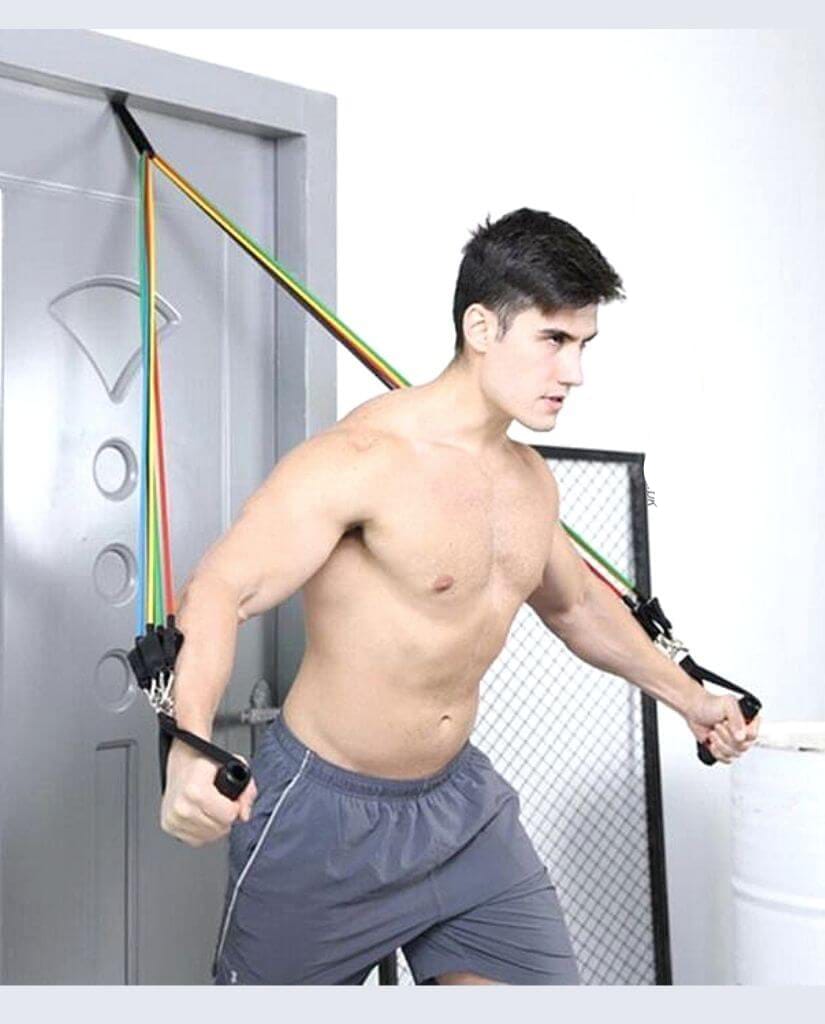 11‑Piece Resistance Band Set – 5-in-1 Fitness Tubes with Handles, Door Anchor & Ankle Straps
